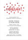 Celebrate Confetti Dots Foil Invitations Image 5 of 11